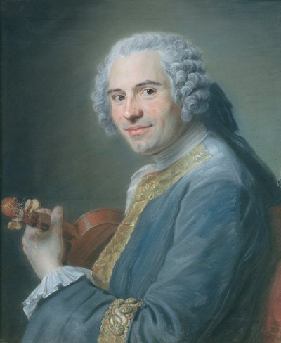 Jean-Joseph Cassanea de Mondonville by Maurice Quentin de La Tour